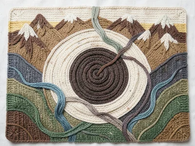 Knitted Valley — Concave Depression in Wool