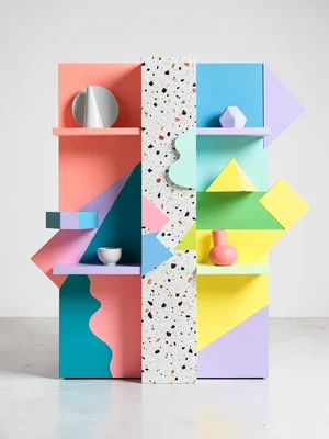 Carlton-Inspired Asymmetric Room Divider