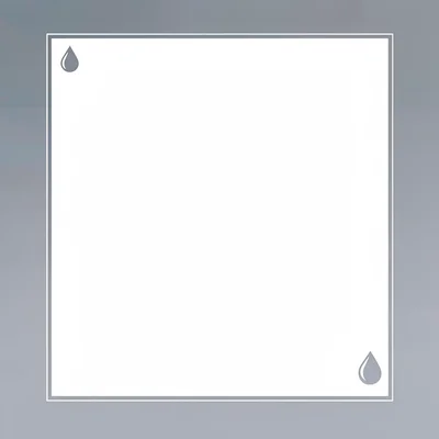 Editorial pull-quote layout with a small water-drop dingbat at the corner, calm