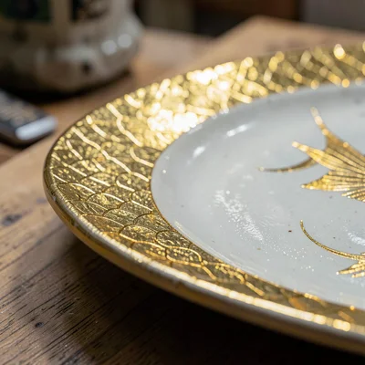 Kanazawa gold leaf craft, extreme delicacy, gold fish scales painted with real g