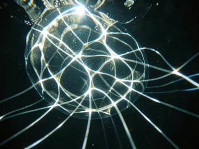 Caustic energy visualized in pattern