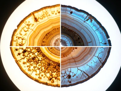 Macro of turmeric powder showing irregular golden granule landscape