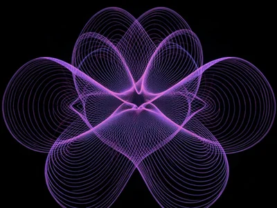 Ferro-fluid under changing magnetic field creating organic shapes