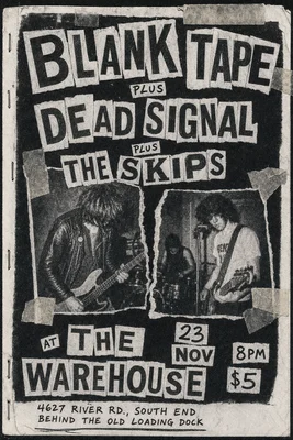 BLANK TAPE gig flyer