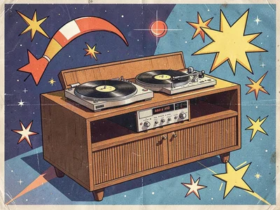 Atomic age hi-fi stereo