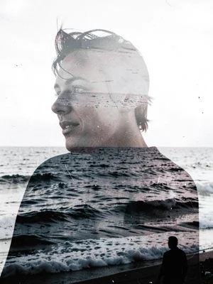 Ocean waves through figure