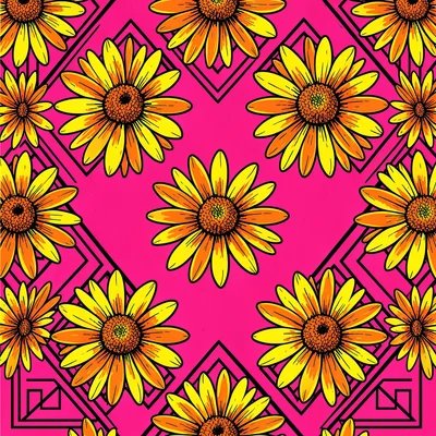 Mod sixties flower power