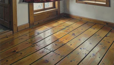 Oil painting of an interior, muted palette, the tradition of Northern European i