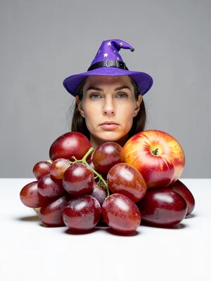 Grape Cluster Witch Hat