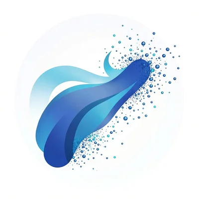 Morphing vector illustration, hand dissolving into particles , smooth vector gra