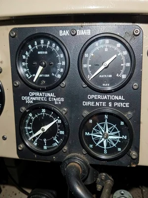 Cockpit Placard Operational Limits Bakelite