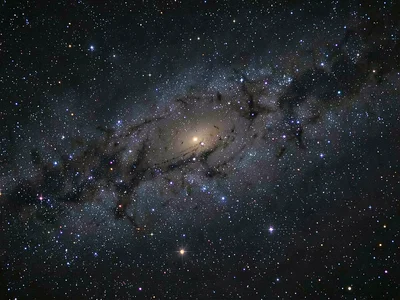 Galaxy halo visible in deep exposure