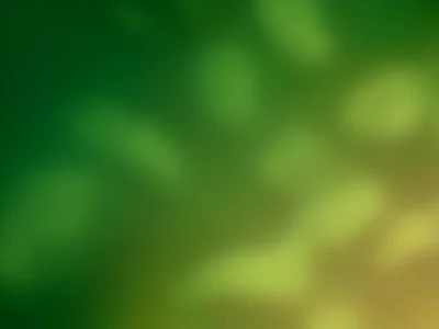 A forest gradient: deep emerald through moss green to golden-green, dappled and 