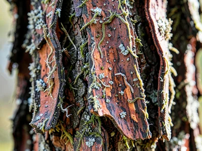 Hickory shaggy bark strips