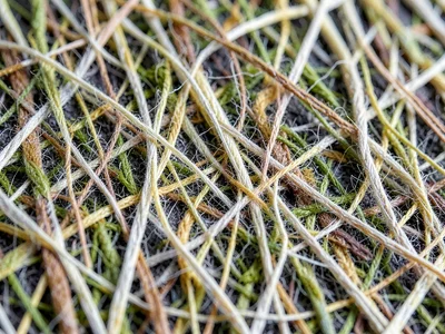 Paper fiber matrix at extreme magnification, the forest that became communicatio