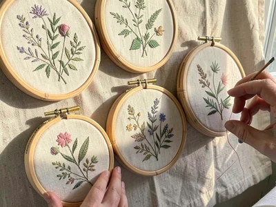 Bamboo Hoop Collection of Works in Progress