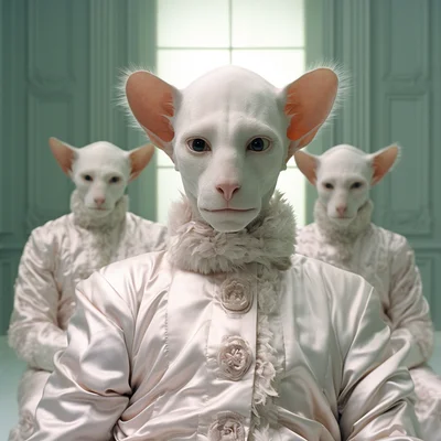 Matthew Barney crestmaster movie still hairless cats