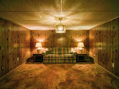 Symmetrical Rec Room Seating