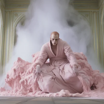 Matthew Barney crestmaster movie still ai thretening