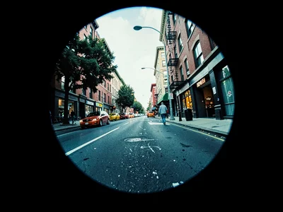 Street pinhole aesthetic