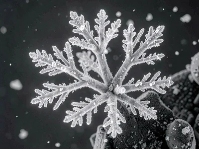 Dendrite crystal formation like tree branches
