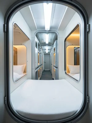 Feet-Toward-Hatch Interior Tunnel View