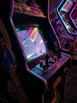 Quarter Stack on Cabinet Edge with Pixel Glow