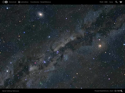 Small dwarf galaxy near larger companion