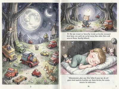 Toys alive while child sleeps