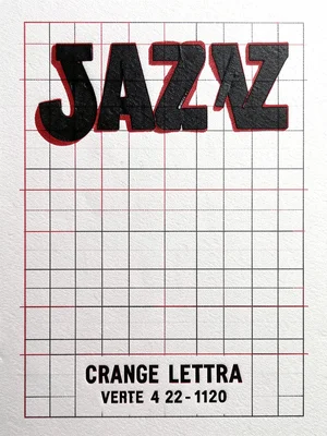 A poster for a jazz concert with the musician name in 72pt compressed wood type 