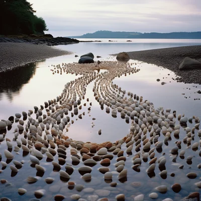Land Art Photo by Andy Goldsworthy Sound-emitting she