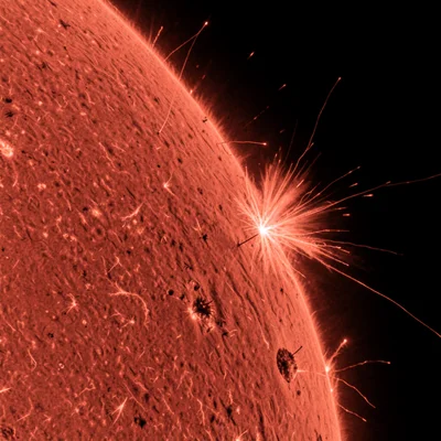 Ellerman bomb brightening in emerging flux region, small intense point of energy