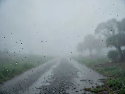 Fog rolling in, visibility dropping, humidity becoming weather