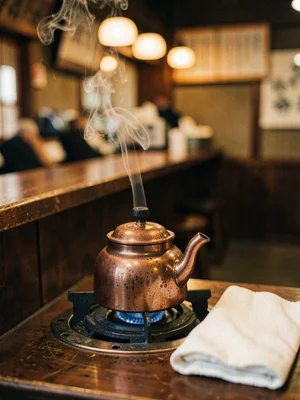 Copper Kettle on Gas Burner
