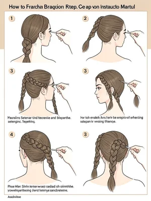 French braid instruction diagram