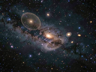 Supernovae visible in distant galaxy
