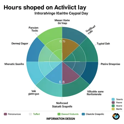 Daily activities radial bar chart