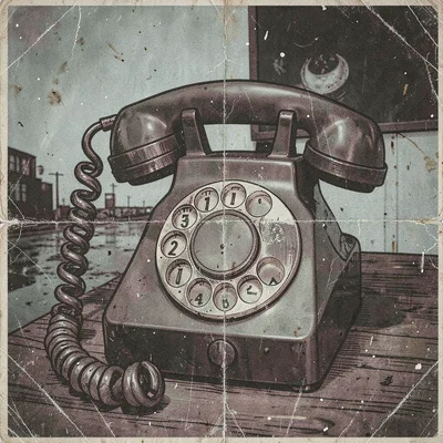 Grunge nineties rotary phone