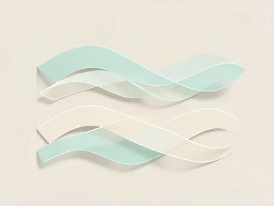Modern flat-vector explainer of sleep stages as four overlapping translucent wav