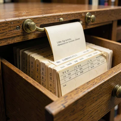 Guide Card Tab Rising Above Filed Cards