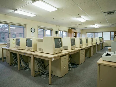 Row of Beige Tower Units