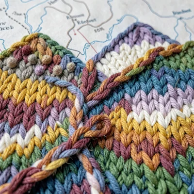 Stitch Relief Macro — Knit and Purl Topography