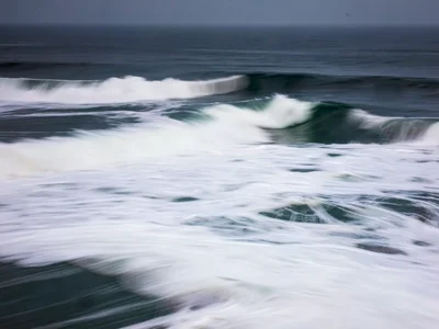 Storm waves as continuous white field