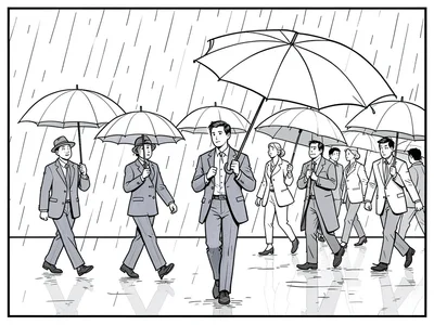Umbrella inequality rain