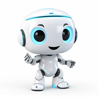 3D plastilina ai chatbot dissasembled on clean white