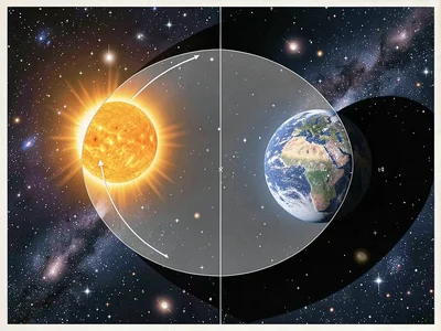 Solar eclipse mechanics diagram