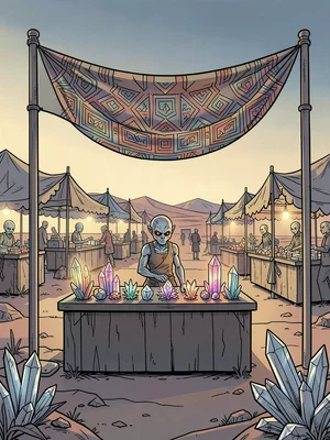 Bazaar Crystal Merchant