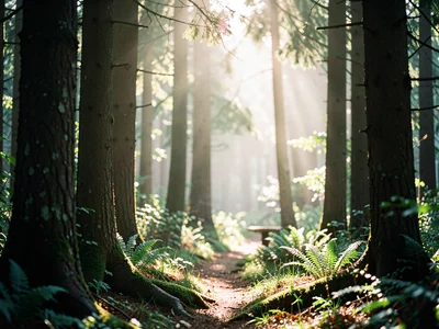 Forest soft light