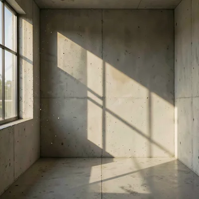Window Frame Cross Shadow on Concrete