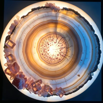 Pink Himalayan salt crystal cluster, translucent rose-tinted cubic structures